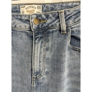 Fat Face Wide-Leg Jeans Light Blue Denim Stretch 5-Pocket Women's